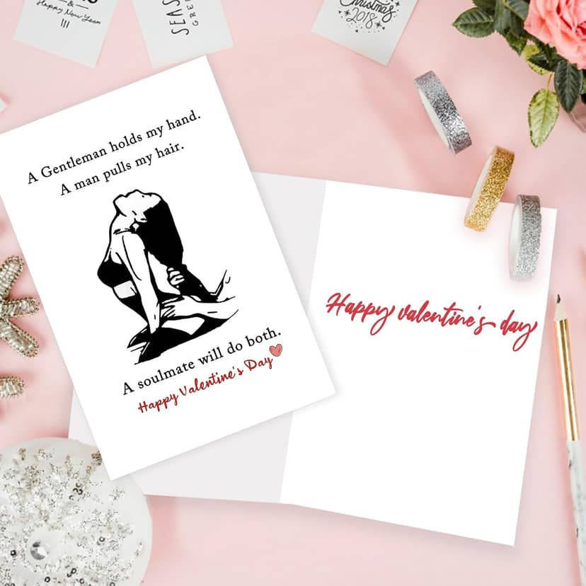 Valentines Day Card Gifts for Him Men, Happy Valentine's Day Gifts for Husband Boyfriend Fiance form Wife Girlfriend Fiancee, Mens Valentines Gifts Ideas, Vday Card