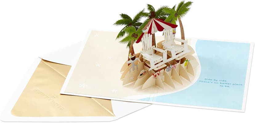 Hallmark Signature Paper Wonder Pop Up Anniversary Card (Beach)
