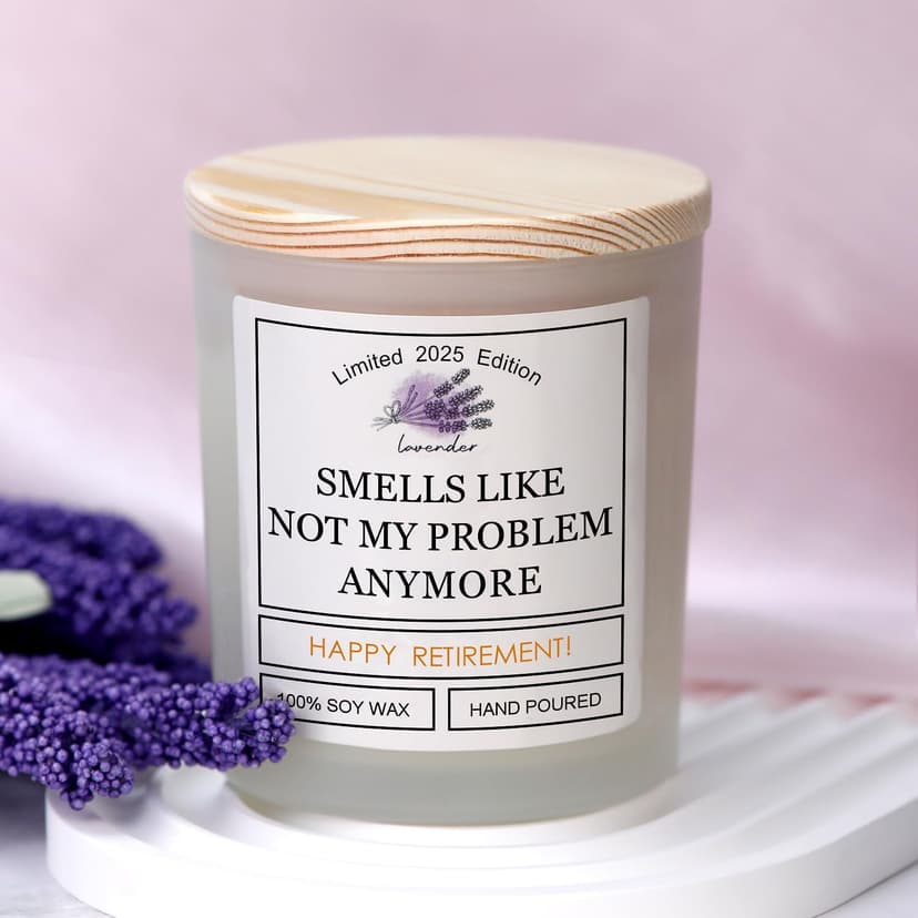 Retirement Gift for Woman, Retirement Gifts for Men Women Farewell Gifts for Coworker Teachers Friends Boss 2025 Leaving Goodbye Best Cool Happy Party Decorations Banner Card Candles