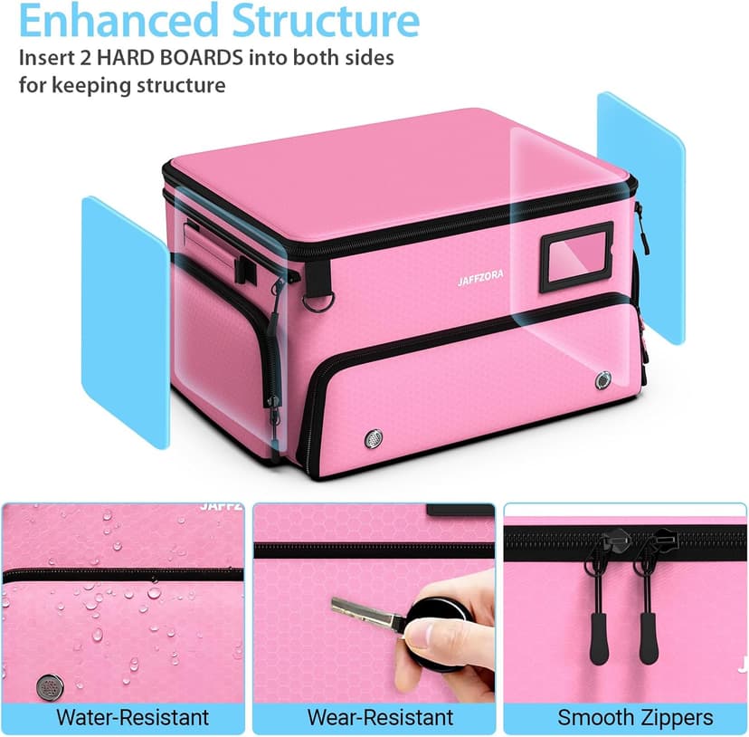 4-Layer Golf Trunk Organizer, Golfer Gifts for Women with Separate Ventilated Compartment for 2 Pairs Shoes, Waterproof Car Golf Locker Storage Bag for Golf Gear and Accessories,Pink