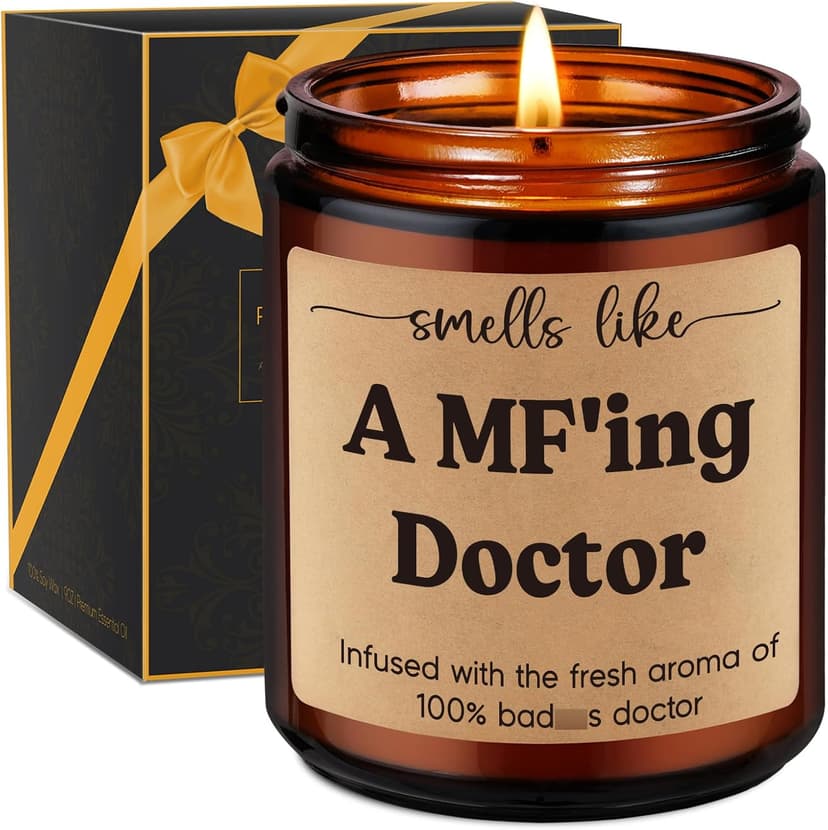 Med School Appreciation, Acceptance, Christmas, Residency Graduation Gifts for Doctors Female, Male Future Surgeon, Best Dr. Miracu Candle, Doctor Gifts for Women Men, Funny Cool Medical Student Gifts B0CYGZPW3N