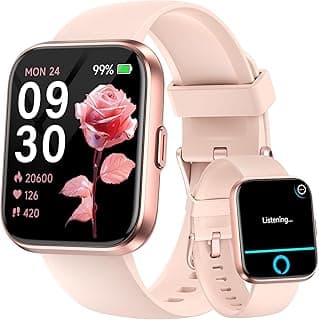 Fitpolo Fitpolo Smart Watches for Women Android iPhone, 1.8'' Women Smartwatch with Alexa Built-in, Bluetooth Calls, IP68 Waterproof, 7 Days Battery, Heart Rate/Sleep/SpO2 Monitor, 110 Sports Mode