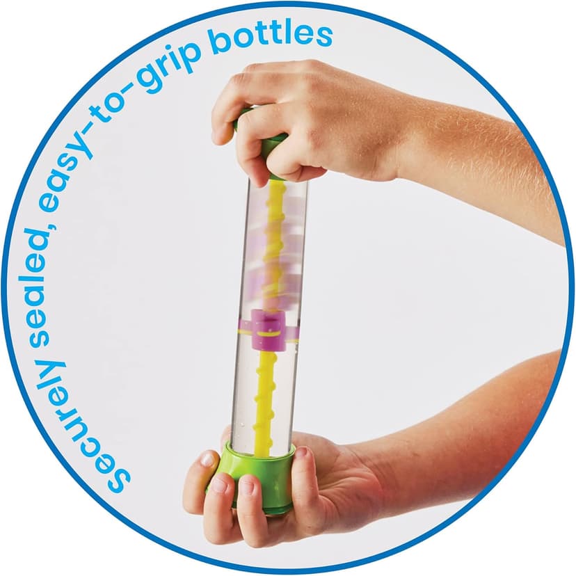 hand2mind Sensory Fidget Tubes, Sensory Toys, Travel Toys, Quiet Fidgets for Classroom, Calm Down Corner Supplies, Anxiety Relief Items for Kids, Toddler Stocking Stuffers, for Kids