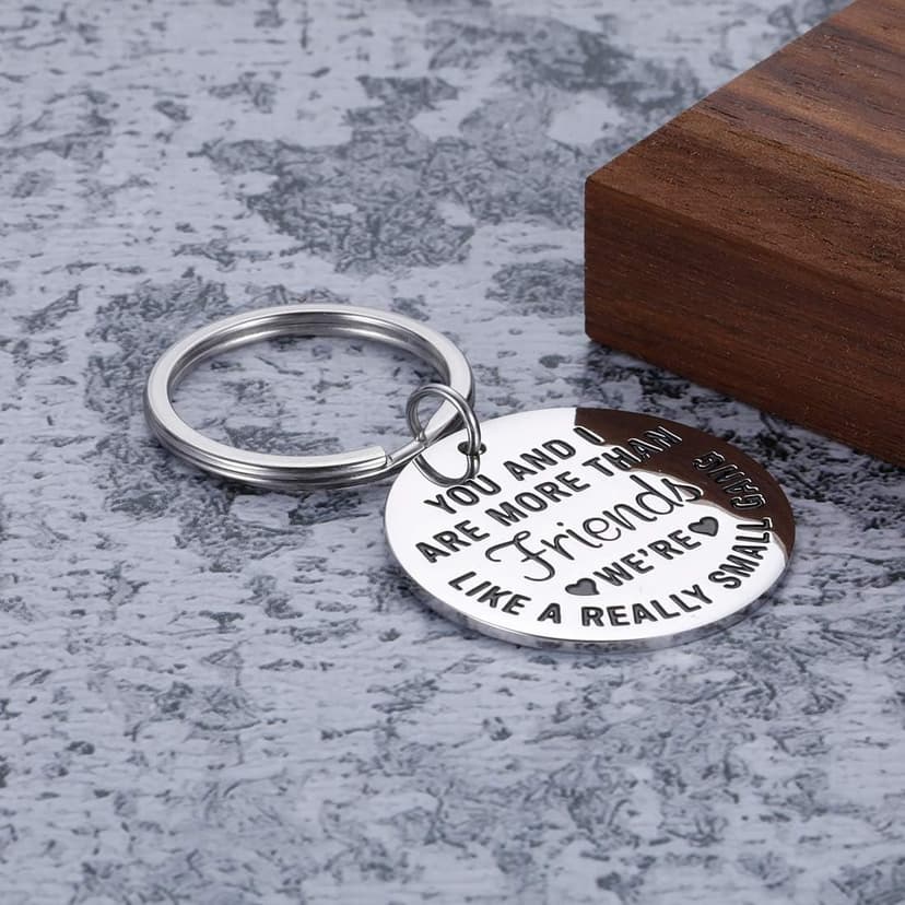 Funny Best Friends Christmas Gifts Ideas for Women Friendship Keychain Gift for BFF Best Friend Birthday Valentines Gifts for Women Men Coworker Teenage Girls Boys Sisters Brother Her Key Ring Sister