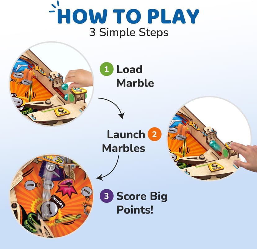 Smartivity DIY Pinball Machine Toy for Ages 8-99 Year Old | Award Winning Arcade Game for Boys & Girls | Birthday Gift Ideas for Kids & Adults | STEM Toys I Fun Family & Party Game