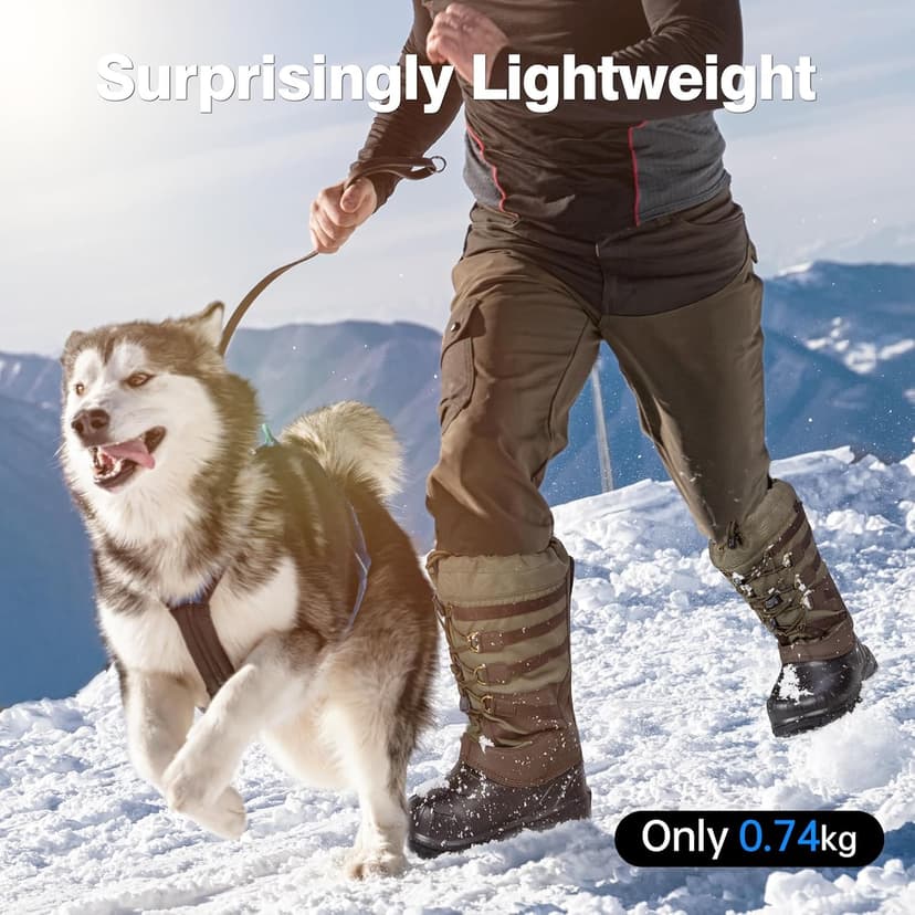 FREE SOLDIER Snow Boots for Men Waterproof Anti-slip 3M Lining Lightweight Tall Outdoor Warm Winter Work Boots