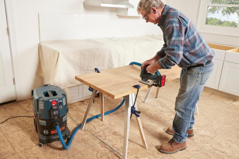 BOSCH VAC090AH Portable 9 Gallon Dust Extractor with Auto Filter Clean and HEPA Filter