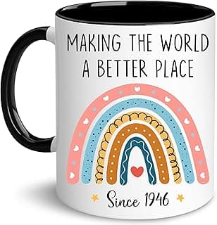 GLAKEUN 1946 Making Mug - Happy 80 Year Old 1946 Presents - 80th Present Ideas - 80th Birthday Mug, Unique Gifts for Her - Him, Men, Women, Wife, Sister, Best Friend - Funny Gag Coffee Cup