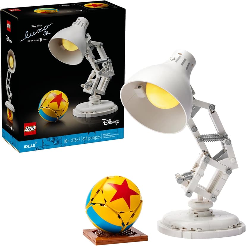 LEGO Ideas Disney Pixar Luxo Jr. - Building Set for Adults, Men & Women, Ages 18+ - Office and Desk Decor - Gifts for Christmas - 21357