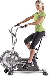 Marcy Air-Resistance Exercise Fan Bike With Dual Acction Handlebars