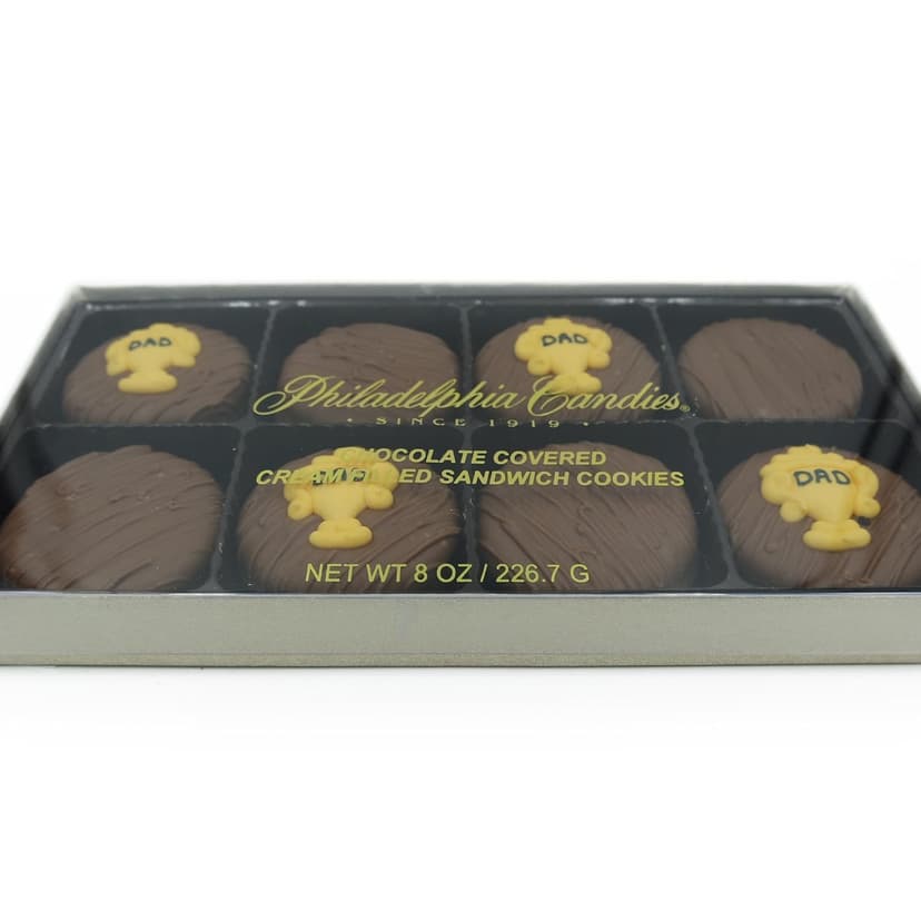 Philadelphia Candies Milk Chocolate Covered OREO Cookies, Dad Trophy Father's Day Gift 8 oz