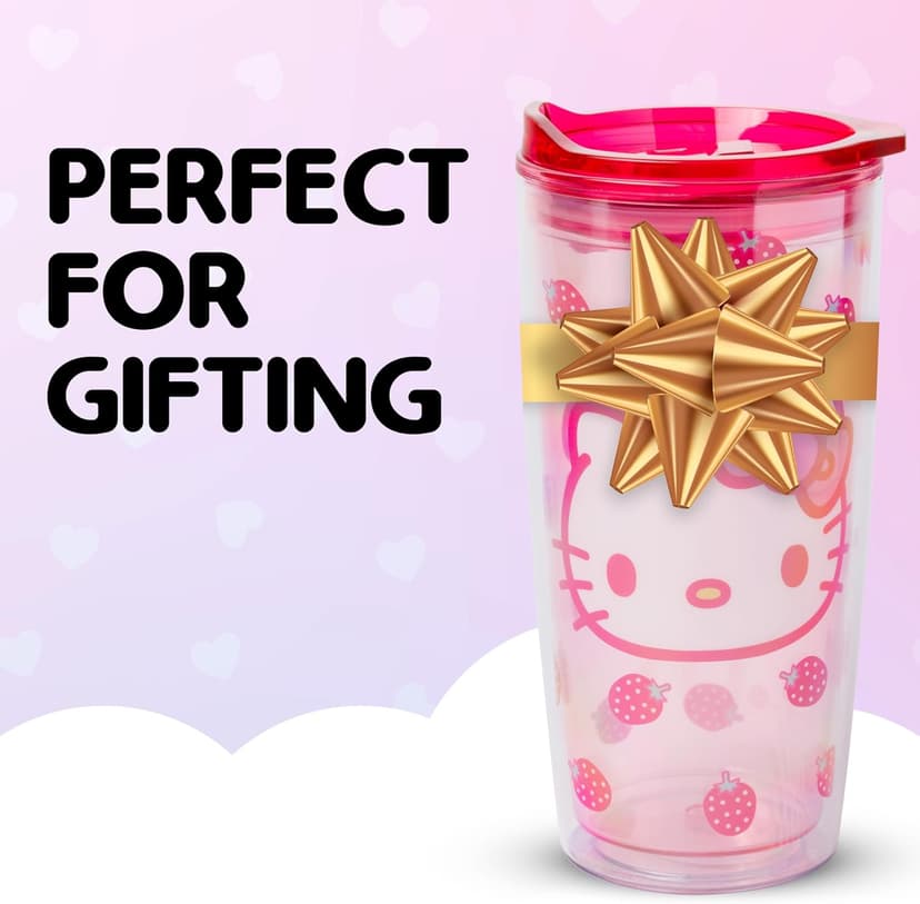 Touchland x Hello Kitty® Hand Sanitizer + Mist Case, Scented & Stylish Hydrating Sanitizer Spray Bundle, Travel Size, Dye Free