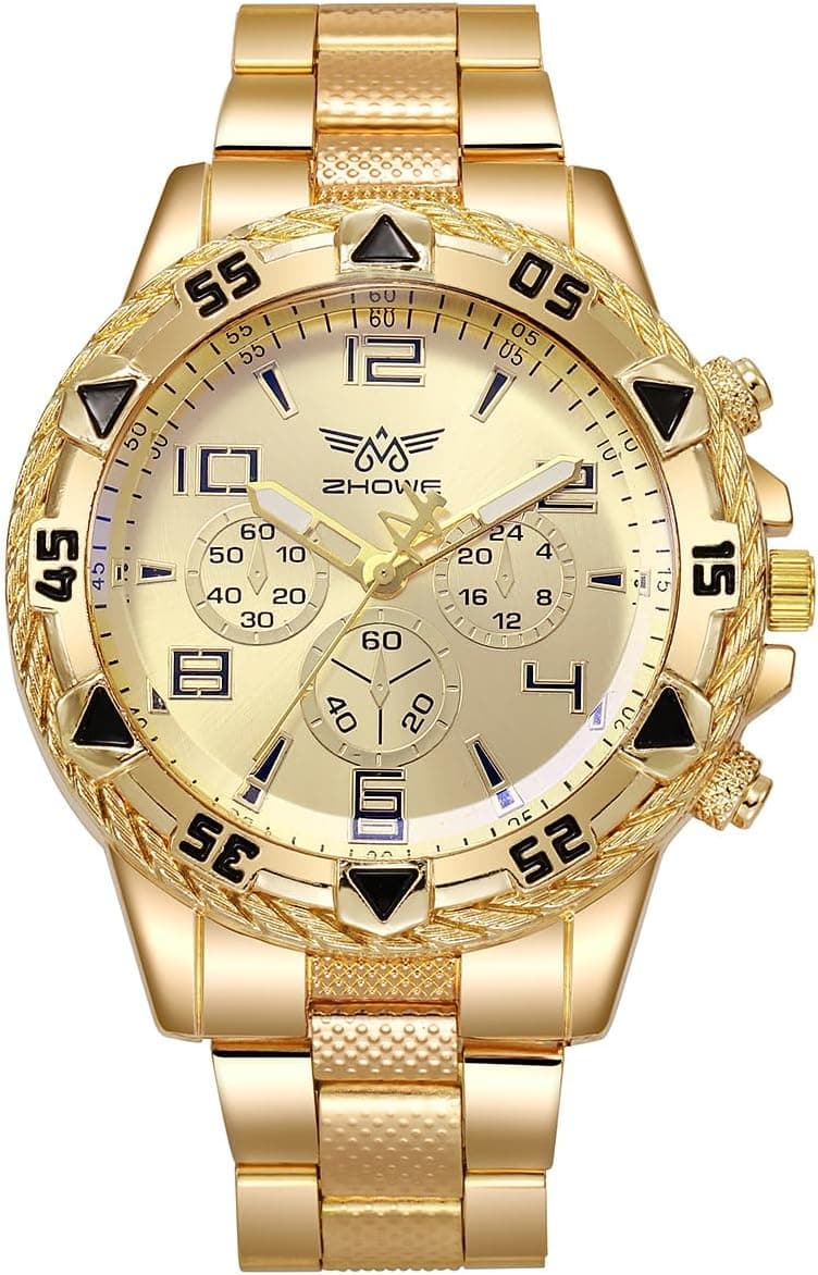 Dacdyi 4 pcs Classics Business Watches for Men Big Face Men’s Watch Wholesales Analog Quartz Wristwatch