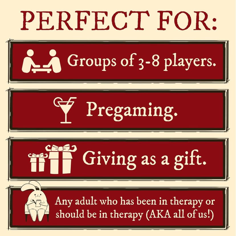 Horrible Therapist: Extra Horrible Edition by Exploding Kittens - A Card Game for 3-8 Players, Ages 17+ - Adult Party Game for Family Night