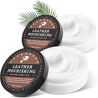 Leather Conditioner - 2 Pack, All-In-One Leather Care Treatment for Couch, Sofa & Furniture, Restores Softness & Shine, Safe for Shoes, Boots, Purses, Car Interior & Leather Seats, Family & Pet Safe