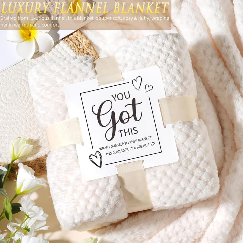 Get Well Soon Gifts Baskets for Women Self Care Gifts, Spa Care Package After Surgery Inspirational Thinking of You Sympathy Gift, Feel Better Encouragement Gift for Women Sick Friends Mom w/ Blanket