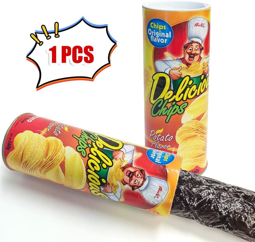 Blppldyci The Potato Chip Snake Can Jump Spring Toy Gift April Fool Day Halloween Party Decoration Jokes in A Gag Prank Large Size (Potato Chip Style)(1pcs) B07ZFNQS65