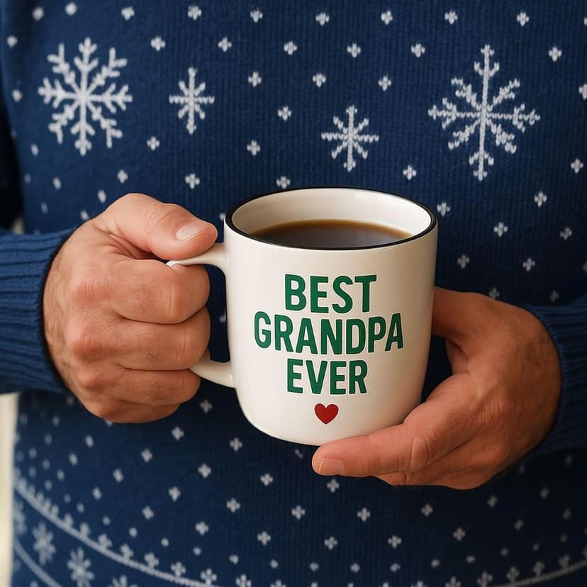 Triple Gifffted Worlds Best Grandparents Coffee Mugs for Grandma and Grandpa, Gifts Ideas From Grandkids, Grandchildren, New First Time Grandparent Announcement Christmas Valentines Day, Ceramic 380ml