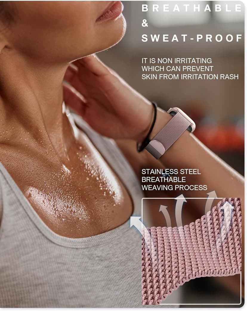 Original Stainless Steel Milanese Loop Compatible with Apple Watch Band 38mm 40mm 41mm 42mm 44mm 45mm 46mm 49mm, Magnetic Clasp Band for iWatch Series 11 10 9 8 7 6 5 4, SE 3 2 1 Ultra3 2, Women & Men