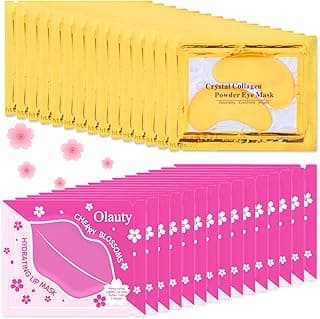 Eye Patches for Puffy Eye, Lip Mask Pads Reduce Fine Line, Hydrating Self-Care for Spa Nights, Bridal Parties & Bulk Gifts 30 Pairs 24K Gold Eye Masks & Lip Masks, for Spa & Bachelorette Favors B0D8Q8BVGP