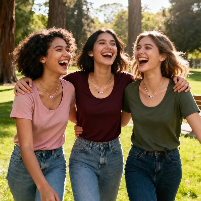 Kvekstio 8mm Pearl Pendant Necklace Gift for Women, Elegant Three Pearls Jewelry for Birthday, Christmas, Friendship Day