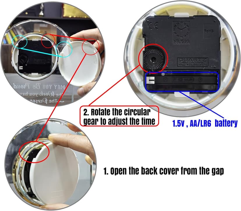 Ornalrist Happy 70th Birthday Glass Clock Gifts for Women, Men - 70 Year Old Birthday Keepsake for Mom, Dad, Parents Home Decor (8.3'' Gift Boxed)