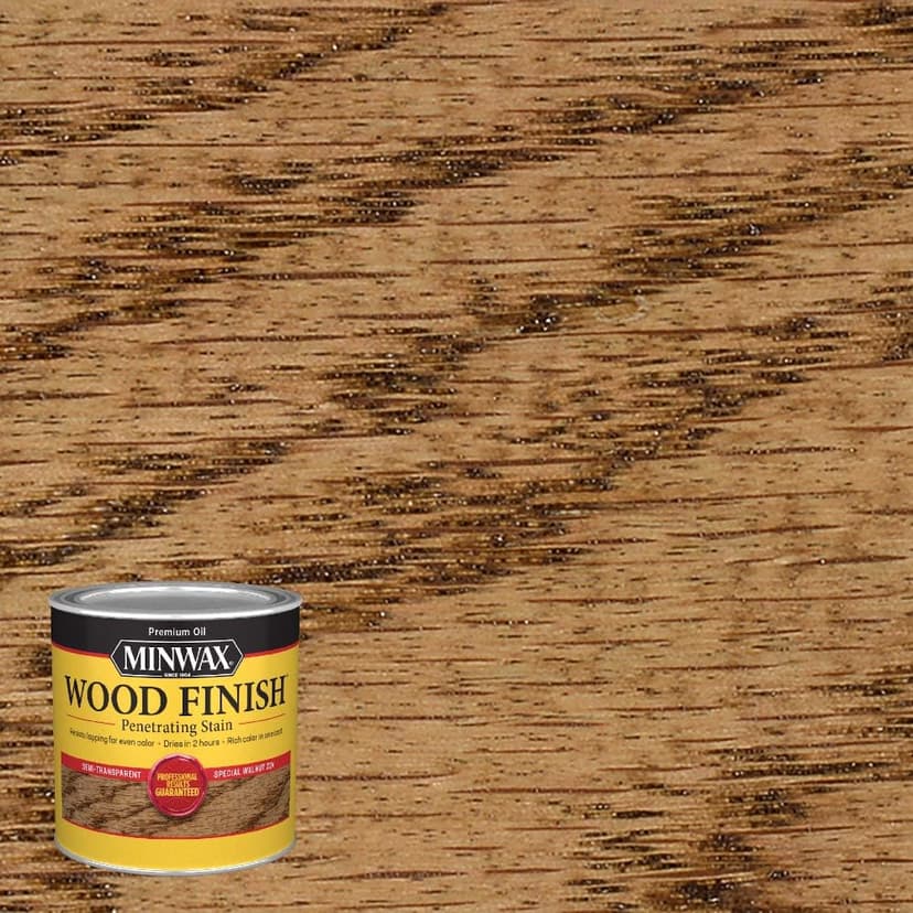 Minwax 222404444 Wood Finish, Special Walnut Stain, Half Pint