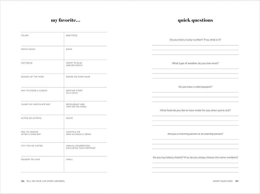 Tell Me Your Life Story, Grandpa: A Grandfather’s Guided Journal and Memory Keepsake Book (Tell Me Your Life Story® Series Books)