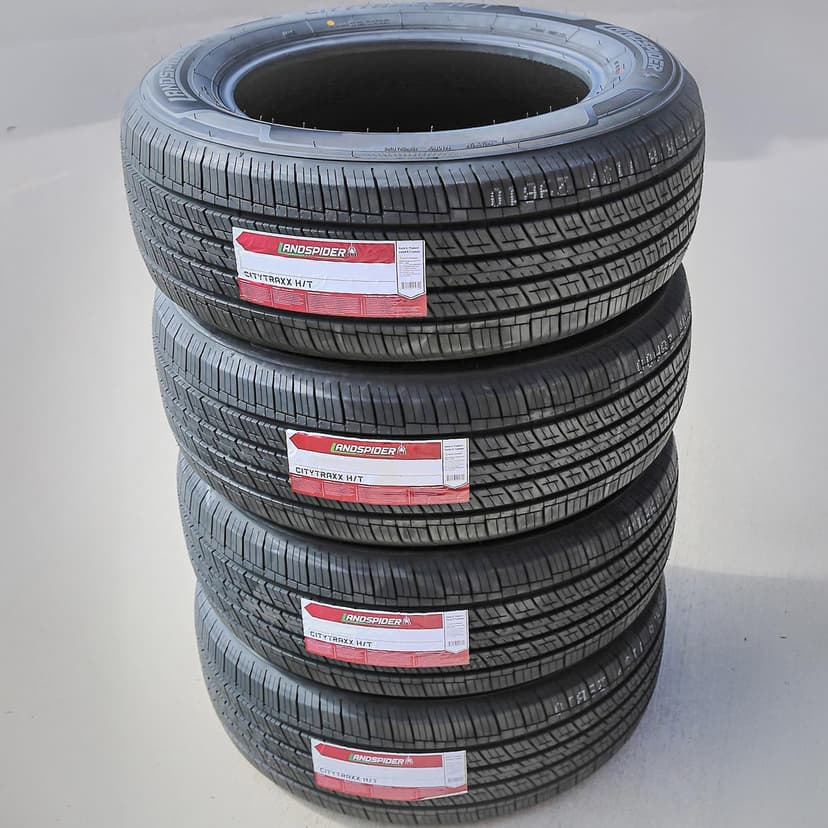 Set of 4 (FOUR) Landspider Citytraxx H/T All-Season Truck/SUV Highway Radial Tires-285/60R18 285/60/18 285/60-18 120H Load Range XL 4-Ply BSW Black Side Wall UTQG 480AA