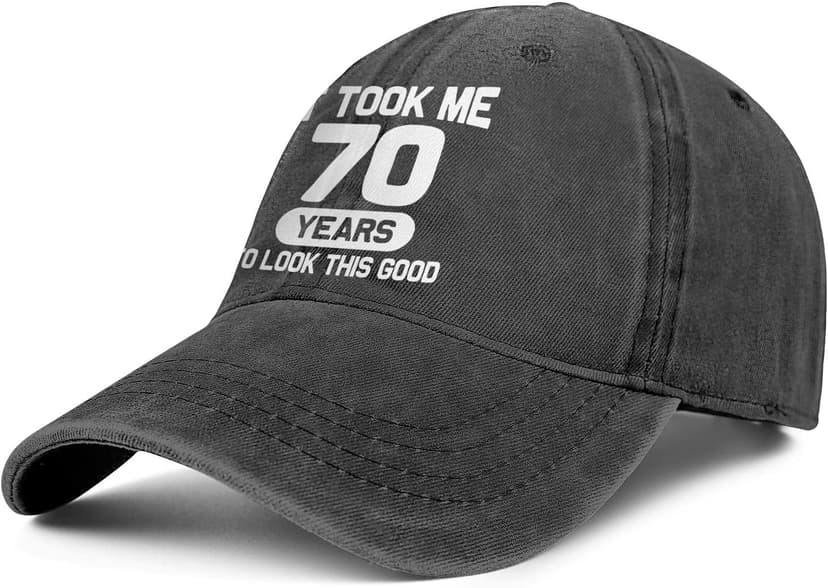 70th Birthday Gifts for Men Women 70 Year Old Gifts Ideas It Took Me 70 Years to Look This Good Hat Washed Cotton Hat