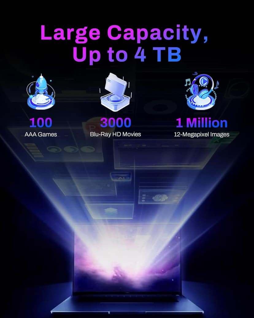 BIWIN Black Opal NV7400 1TB SSD Gen4x4, Read Speed up to 7450MB/s, NVMe M.2 2280 PCIe 4.0 Internal PC Solid State Drive for Laptop/Desktop/PS5