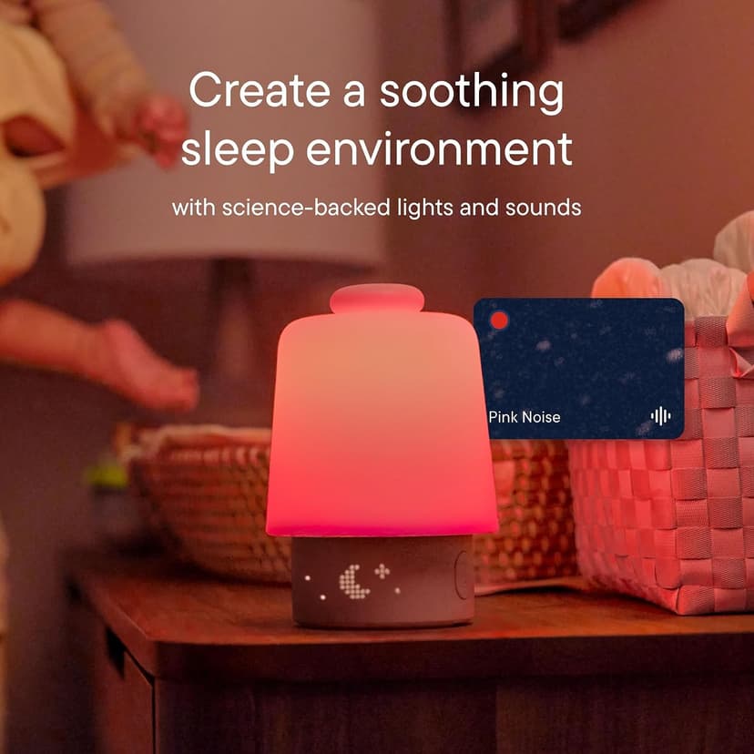 White noise machine, night light, toddler & kid time-to-rise alarm clock, registry essential with 3 months of sleep support Hatch Baby Sound Machine & Night Light Routine Builder (Putty) B0F7C6XJ3P