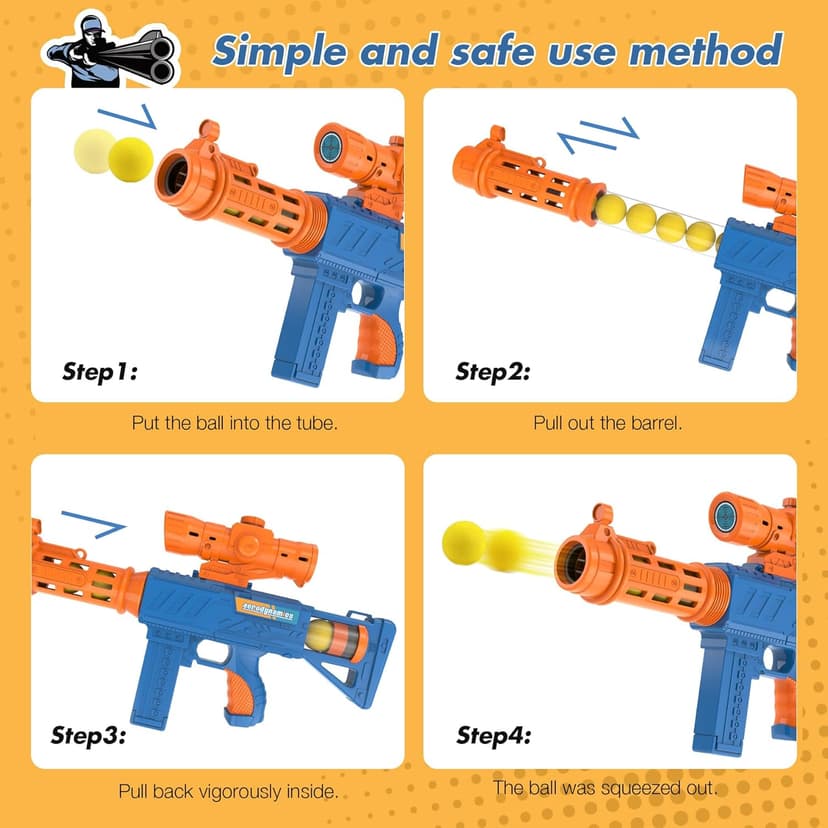 KKONES Kids Bow and Arrow Set, 2 in 1 Shooting Game with LED Light Up Archery Toy, Foam Balls, Suction Cup Arrows, Target, Quiver, Indoor Outdoor Toys for Kids Boys Girls Gifts