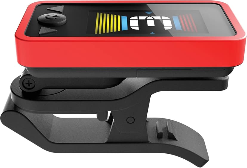 D'Addario Eclipse Headstock Clip On Guitar Tuner, PW-CT-17RD, Red