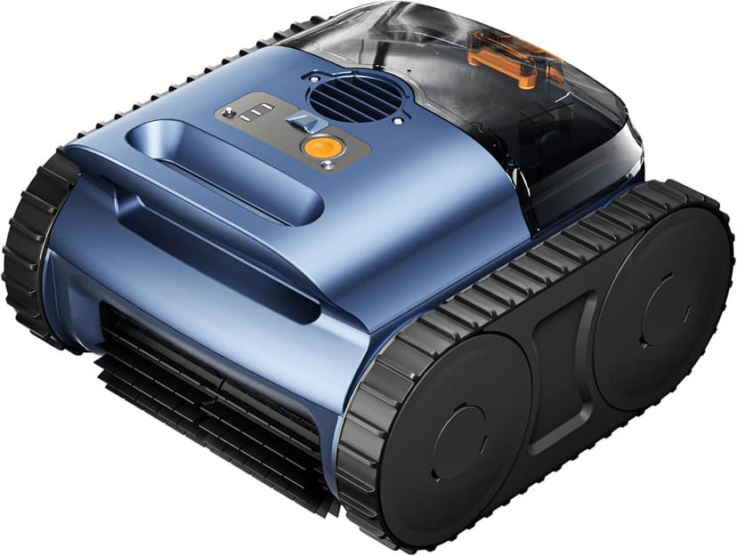 Cordless Robotic Pool Vacuum with Smarter Navigation & Track Drive, Dual 180W Brushless Motors, Wall & Waterline Climbing, 150-Min Runtime, for Inground & Above-Ground Pools up to 2,150 Sq. Ft.