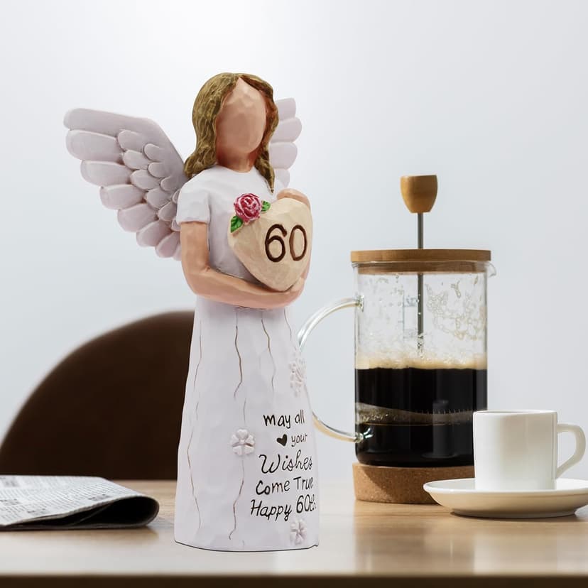 60th Birthday Gifts for Women, Gifts for 60th Birthday Women, Sculpted Hand-Painted Figurine