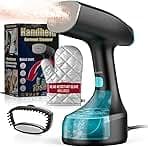 Steamer for Clothes, 1900W Strong Penetrating Steam Portable Handheld Garment Steamer Clothes Steamer with 3 Steam Settings, Fabric Brush, 300ml Big Capacity, Travel Steamers Iron Safe Removes Wrinkle