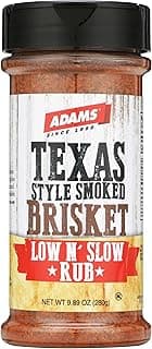 Adams Texas Style Smoked Brisket Low N’ Slow Rub, 9.89 Ounce Bottle (Pack of 1)