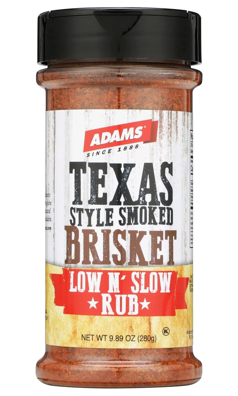 Adams Texas Style Smoked Brisket Low N’ Slow Rub, 9.89 Ounce Bottle (Pack of 3)