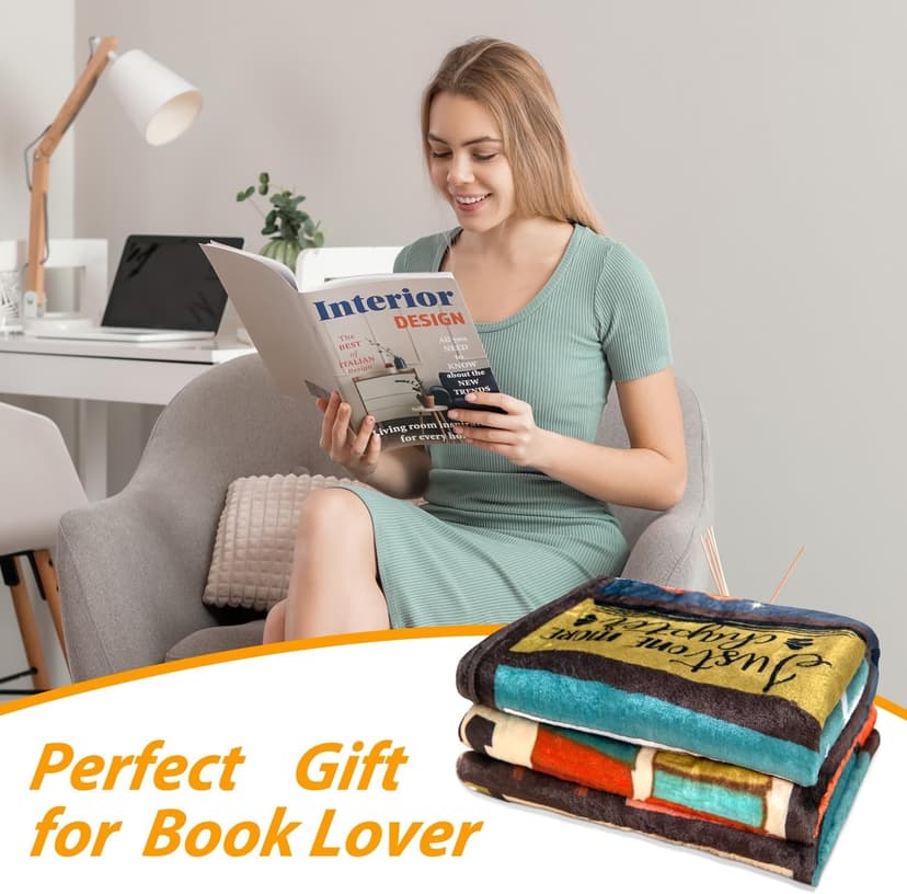 Book Lover Blanket Gifts for Book Lovers - I Really Do Need All These Books Soft 50" X 60" Soft Throw Blanket - Christmas Books Themed Presents for Readers