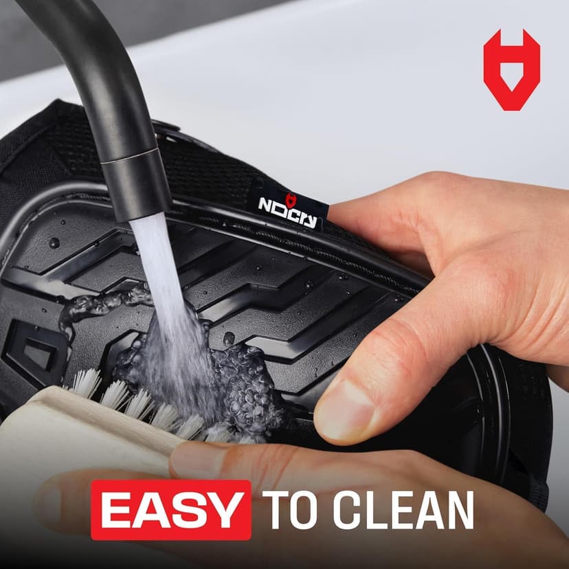 NoCry Professional Gel Knee Pads for Work with Soft Foam and Gel Cushion — Heavy Duty Cap, Reinforced Adjustable Straps, Military-Grade Rivets and Built-in Hang Loops — Perfect for Construction