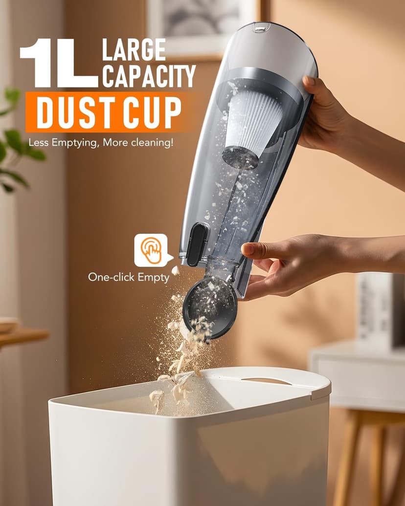 Avvnee Corded Stick Vacuum Cleaner – 15000Pa Strong Suction 600W Motor, Ultra-Light 3 lbs Design for Pet Hair, Hard Floors & Low-Pile Rugs | Includes Crevice Tool, 1L Dust Cup, 16.7ft Cord (Black)