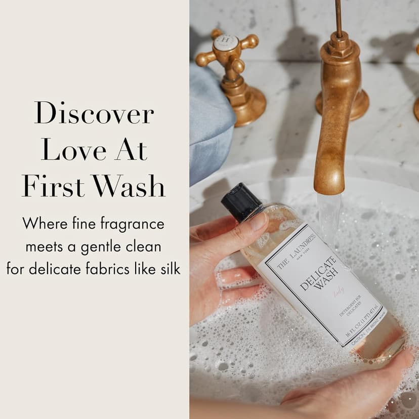 The Laundress Delicate Wash, Double Concentrated, Lady Scent, Detergent Delicate, Lingerie & Silk Detergent, Lingerie Wash, 16 Fl Oz
