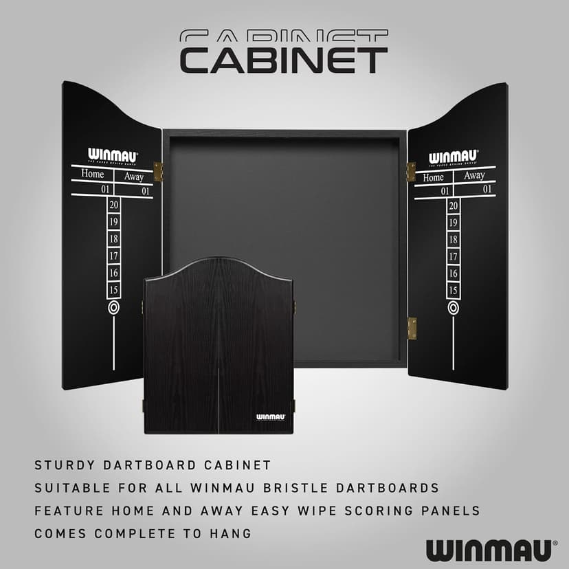 Winmau Diamond Plus Dart Board - Surround Set | Cabinet Set | Dartboard - Professional Darts Accessories - Variety of Options