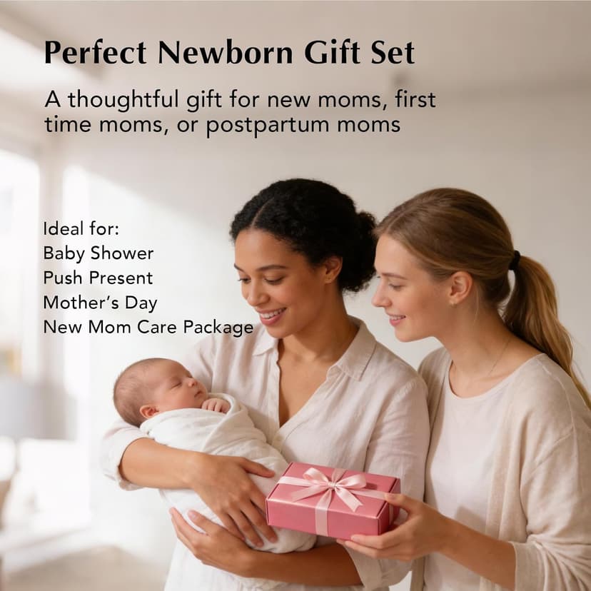 For New Moms After Birth, First-Time Moms & Baby Showers, A Thoughtful Self-Care and Encouragement Gift Push Presents for New Mom, Affirmation Cards & Amethyst Worry Stone B0GT8Z9ZP3