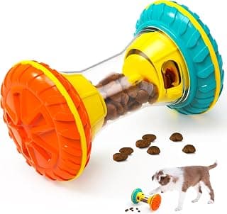 BoYoYo Interactive Dog Toys, Dog Puzzle Toys for Smart, Dog Enrichment Toy to Keep Them Busy, Treat Dispensing Toy Slow Puzzles Feeder, Yellow B0D4V9V39Y