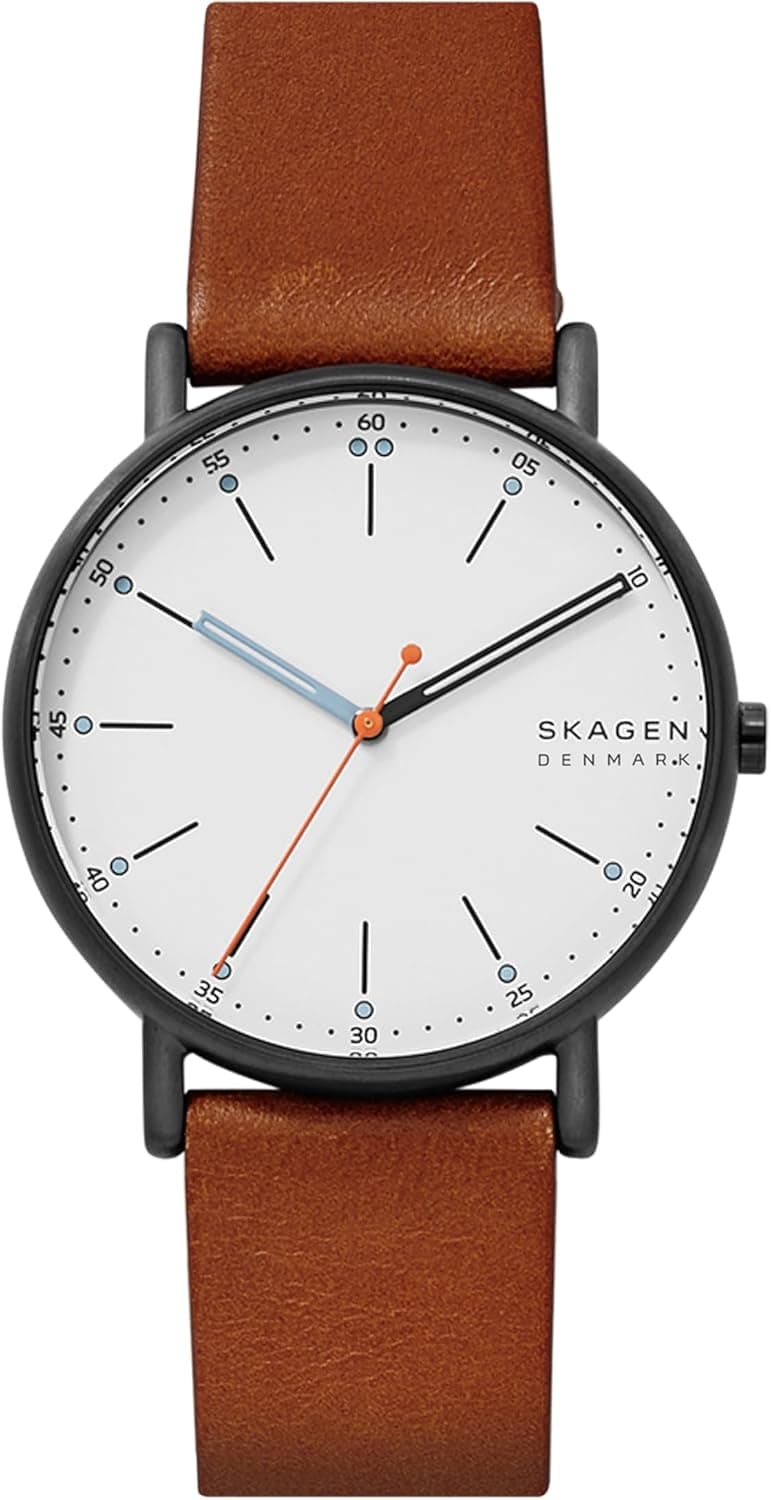 Skagen Signatur Minimalist Men's Watch with Stainless Steel Bracelet, Mesh or Leather Band