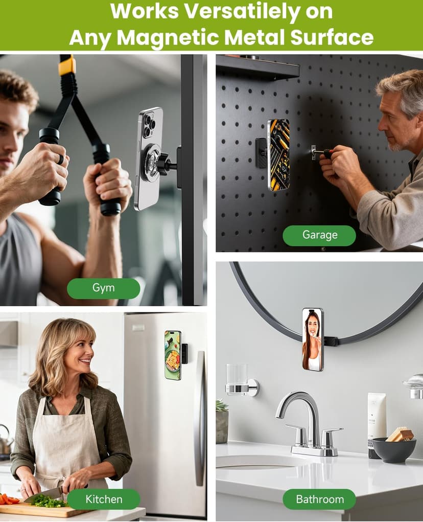 Stocking Stuffers Gifts for Men Dad Him, Magnetic Golf Cart Phone Holder, 360° Rotation Golf Accessories for Mens Gifts, Mens Stocking Stuffers 2025, White Elephant Gifts for Grandpa Papa Husband