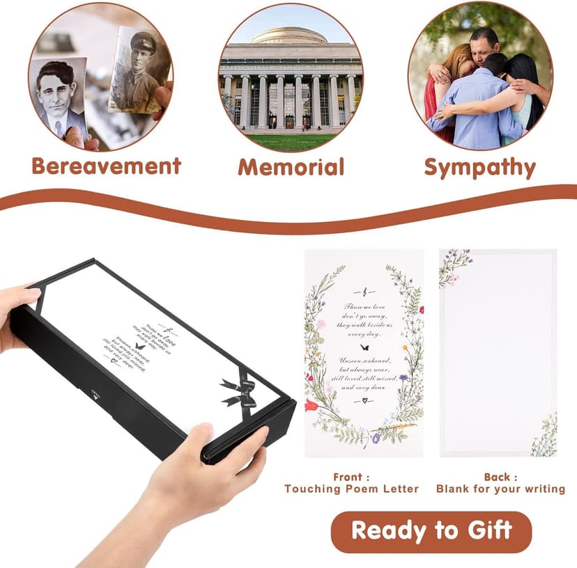 Memorial Wind Chimes for Outside, Sympathy Gift for Loss of Loved One Mom Dad, Ideal for Funeral, Remembrance & Bereavement, Outdoor Use