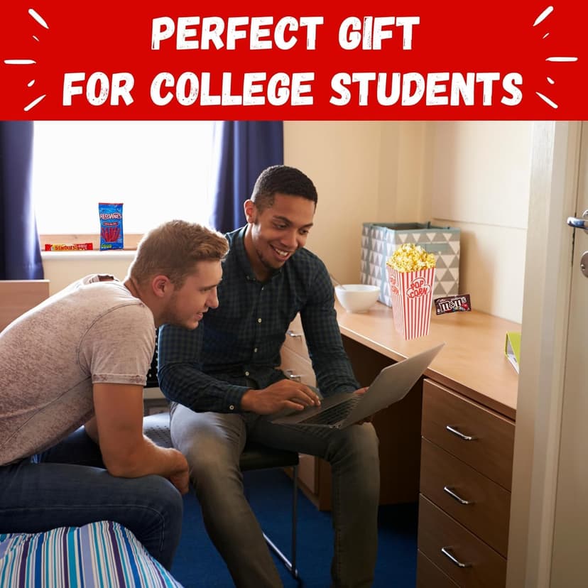 Movie Night Gift Basket – 42-Piece Gift Box with Popcorn, Candy, Snacks & Bingo – Birthdays, Date Night, Family, Kids, Adults, Mom, Dad, Teens, Christmas, Mothers Day, Fathers Day, Raffle & Fundraiser